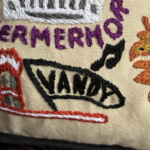NASHVILLE Hand-Embroidered Pillow NWOT - Picture 11 of 15
